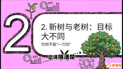 第3节：【春肥策略】开春底肥：新树&ldquo;扩版图&rdquo;，老树&ldquo;点引擎&rdquo;，课程：《柑橘底肥&ldquo;翻身账&rdquo;：从改土到高产的实战全书》