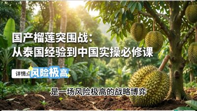 第一节：榴莲突围战：选址决策指南，告别赌运气，用硬指标圈定&ldquo;优生，课程：《国产榴莲突围战：从泰国经验到中国实操的8堂必修课（高阶实战版）》