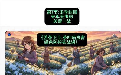第07节：冬季封园&mdash;&mdash;来年无虫的关键一战，课程：《茗茶卫士&mdash;&mdash;茶叶病虫害绿色防控实战课》#识农AI